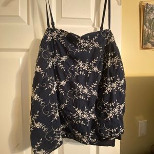 Blue lace tank XXL brand Jun & Ivy from Francesca’s collections